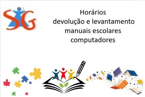 Horários para devolução e levantamento de manuais escolares e computadores